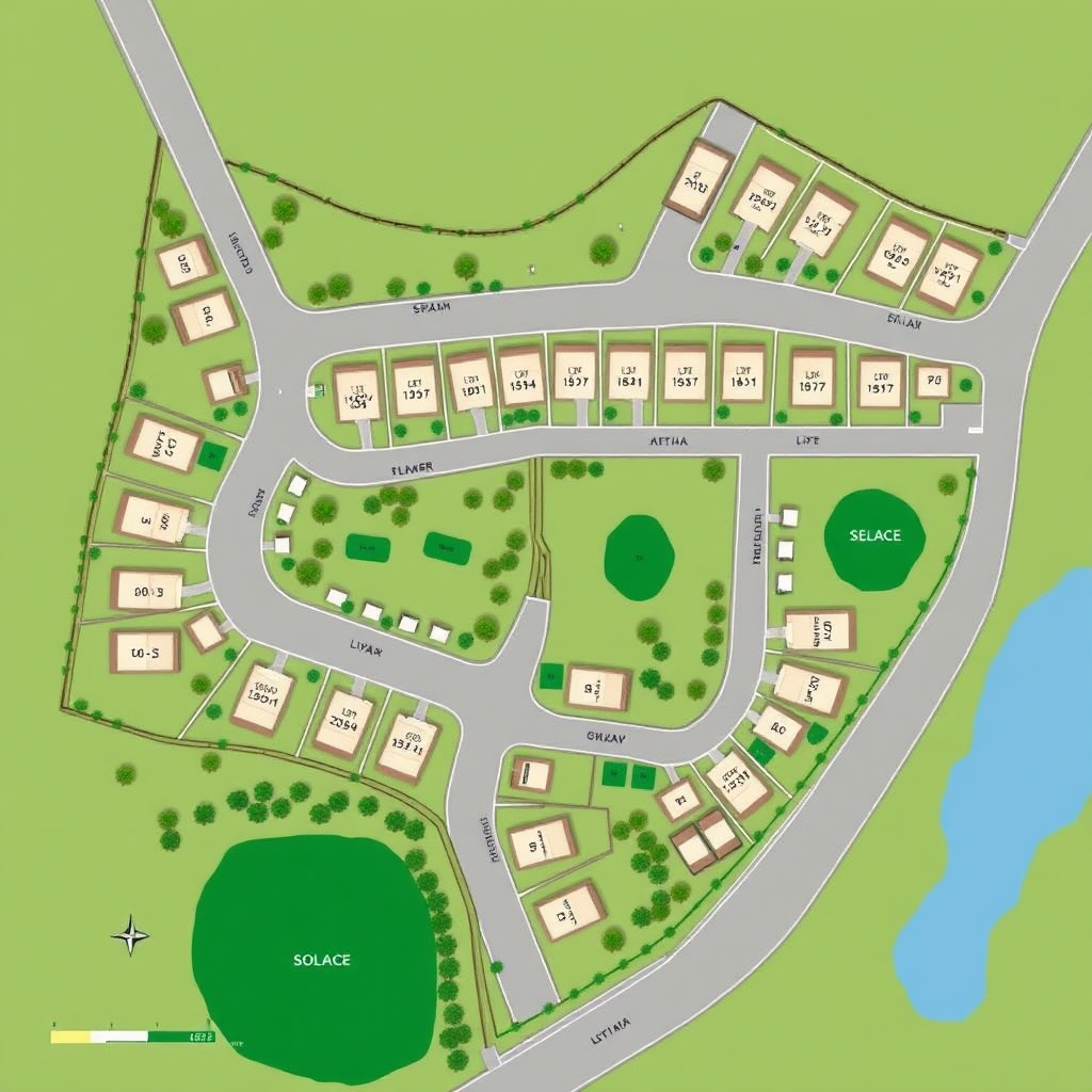 Estate layout of Solace City