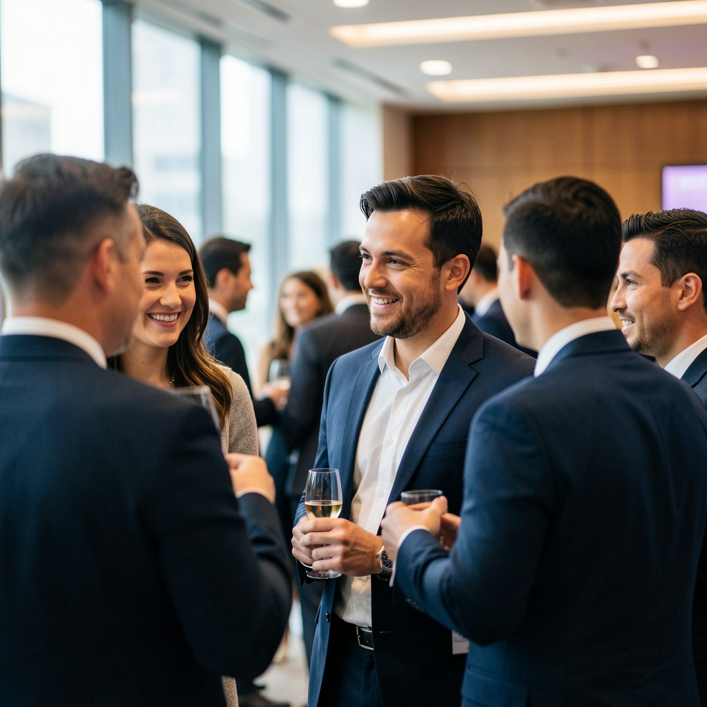 Corporate event candid