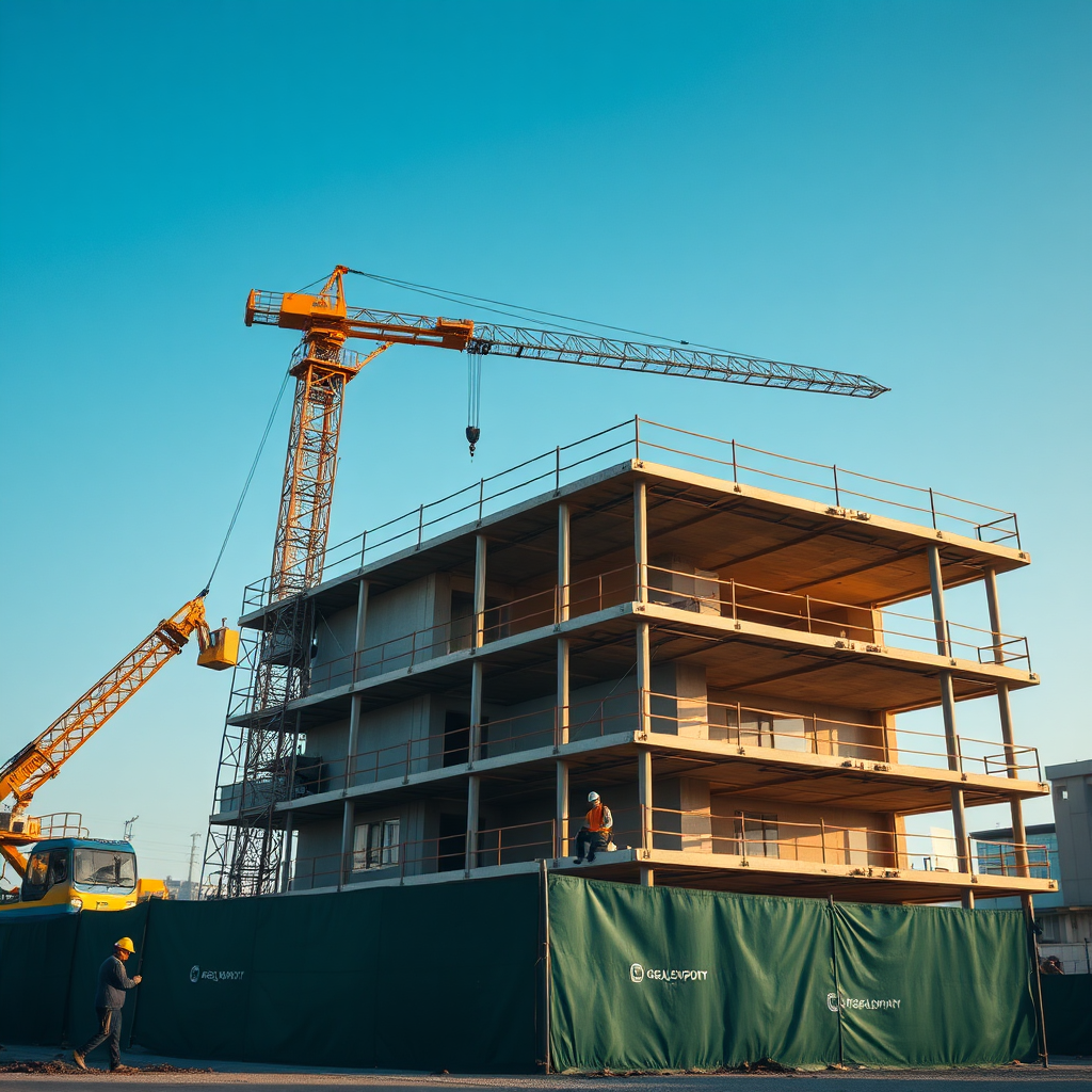 Hero construction scene illustrating turnkey capabilities