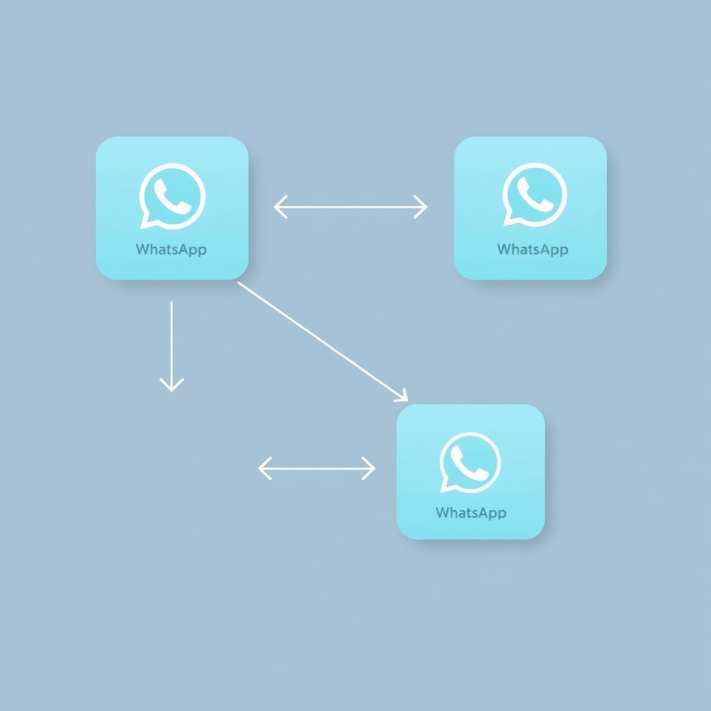 WhatsApp communication diagram