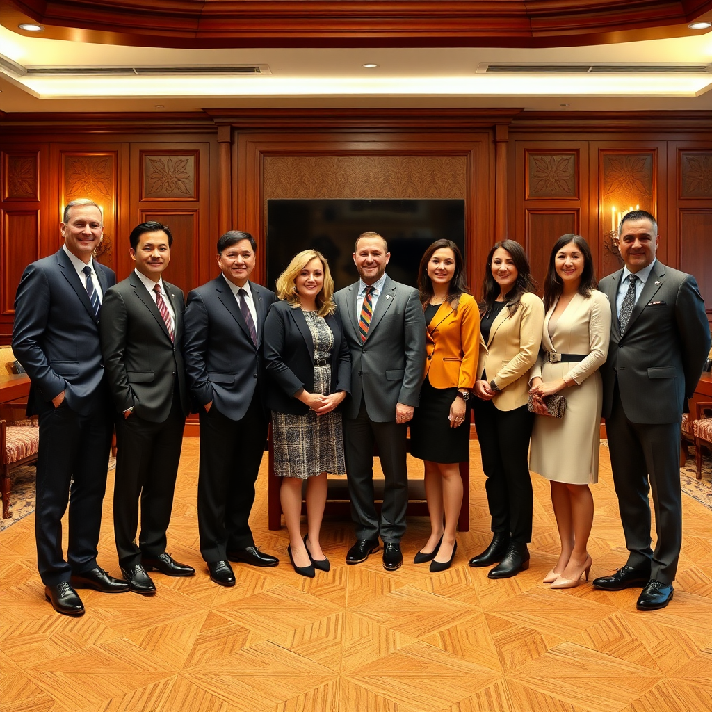 Corporate portrait group