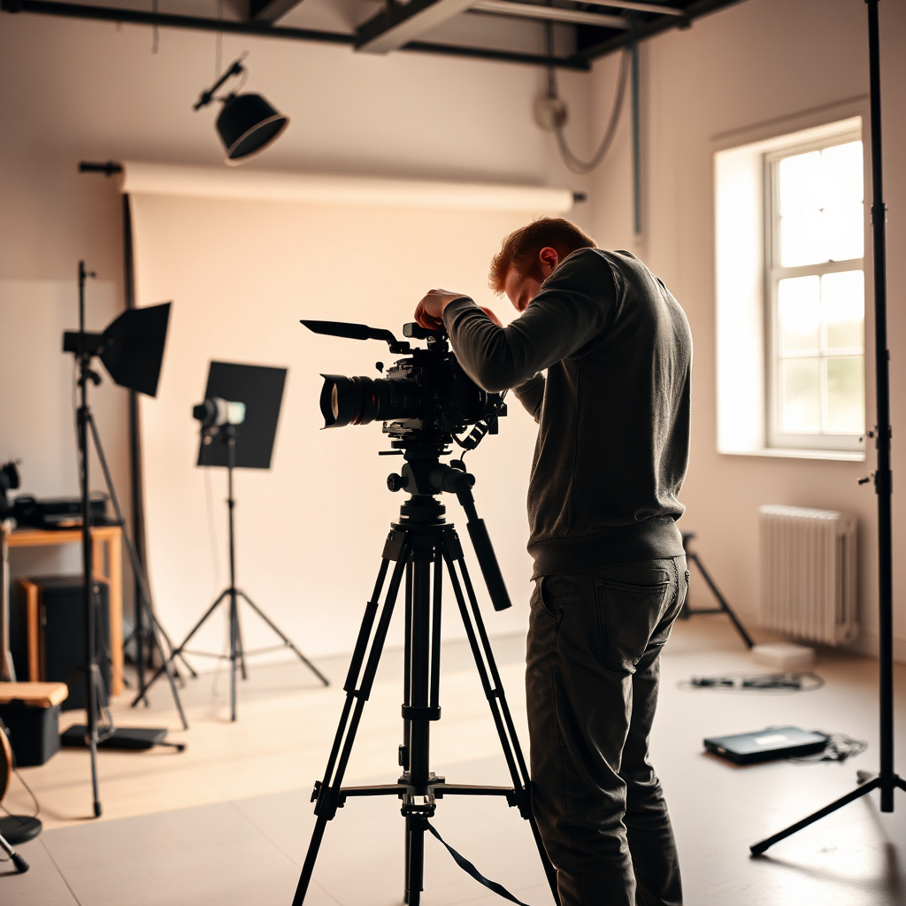Founder at work behind the camera