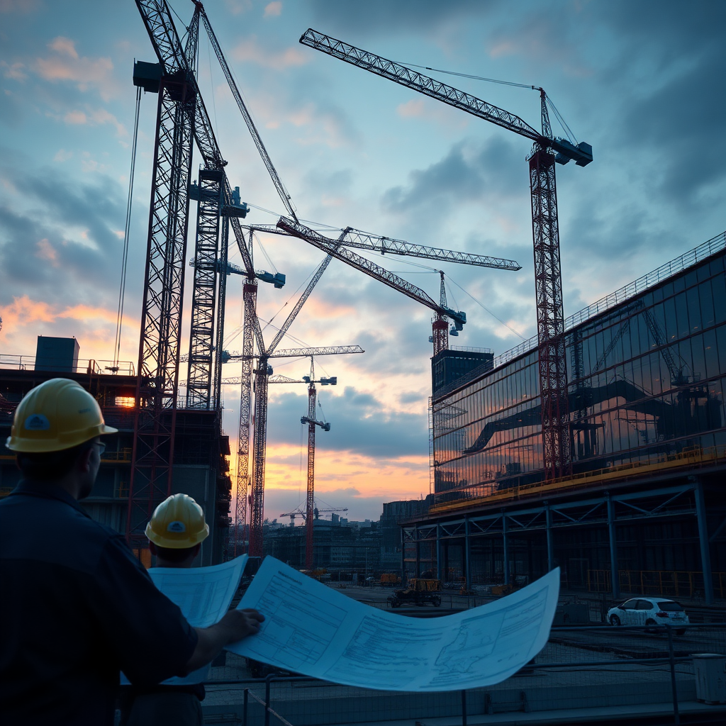 Hero construction scene