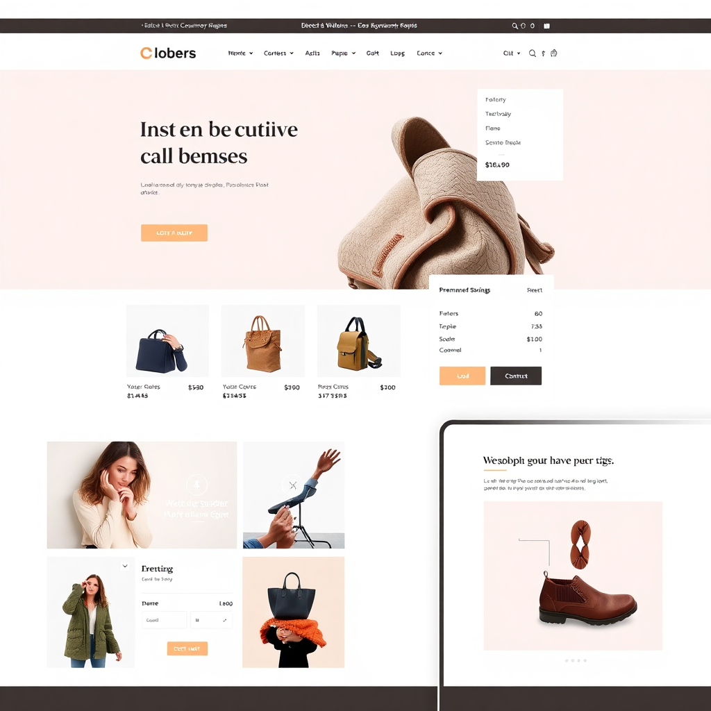 E-commerce website redesign project