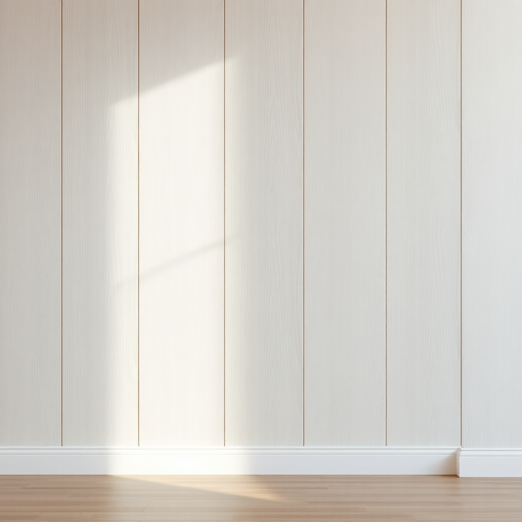 PVC wall panels installed neatly with clean trim lines