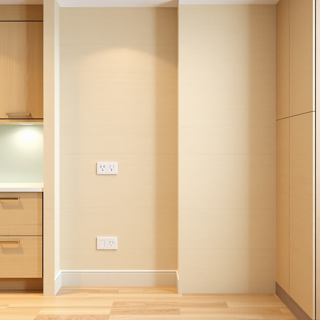 Washable wall cladding installed neatly in a dining area