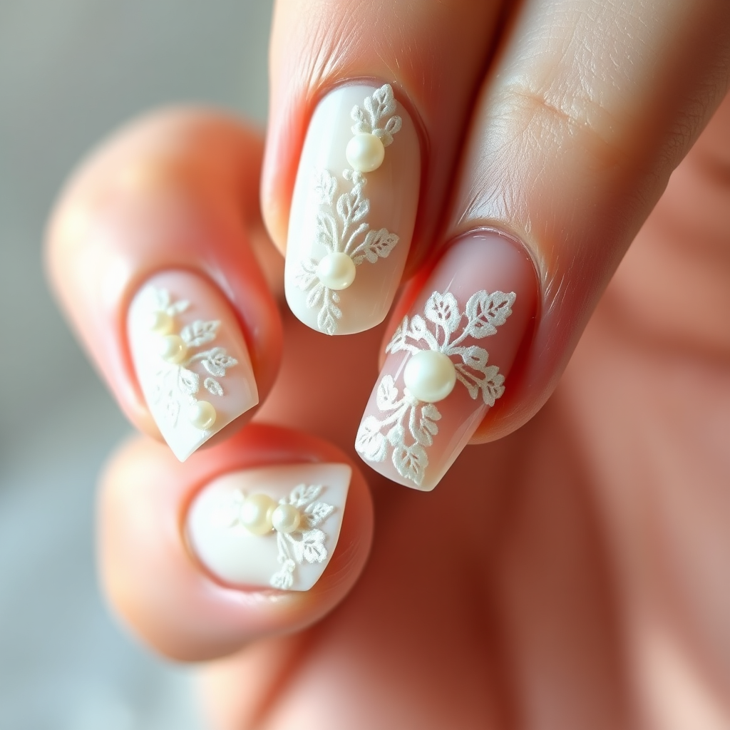 Bridal nail art