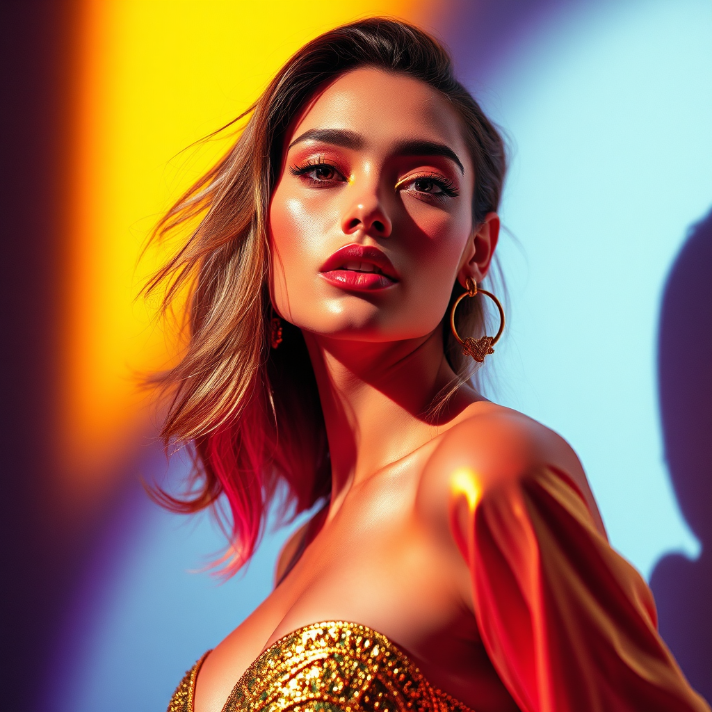 Colorful fashion editorial