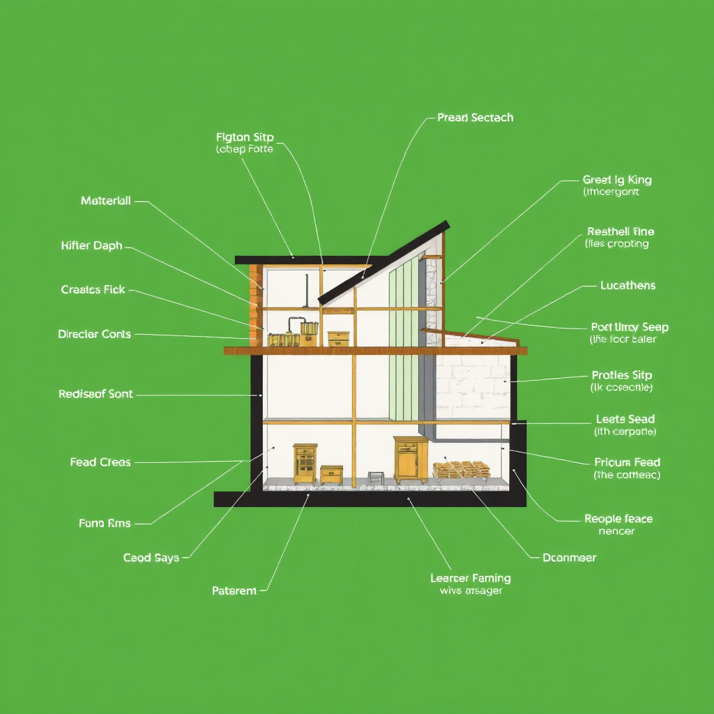 Cross-section render