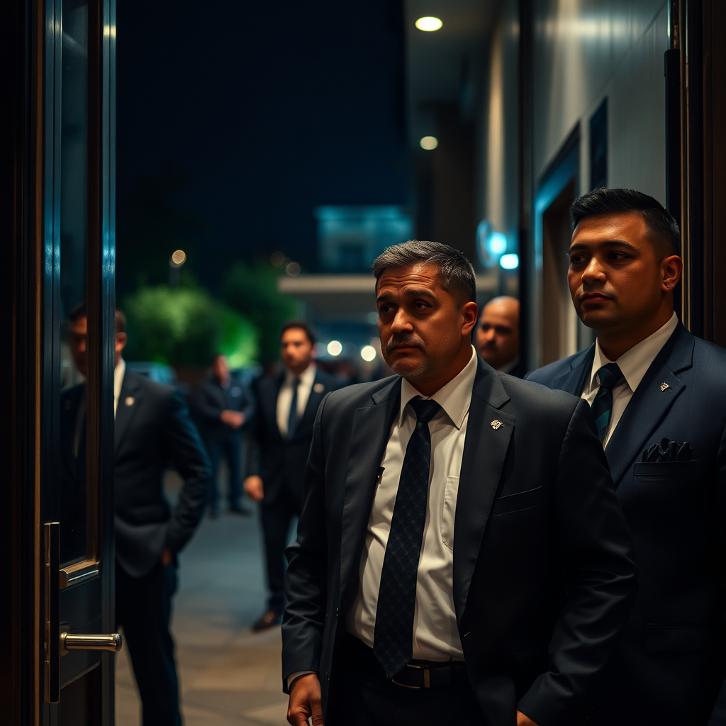 Security operations image preview: elite protection team posture