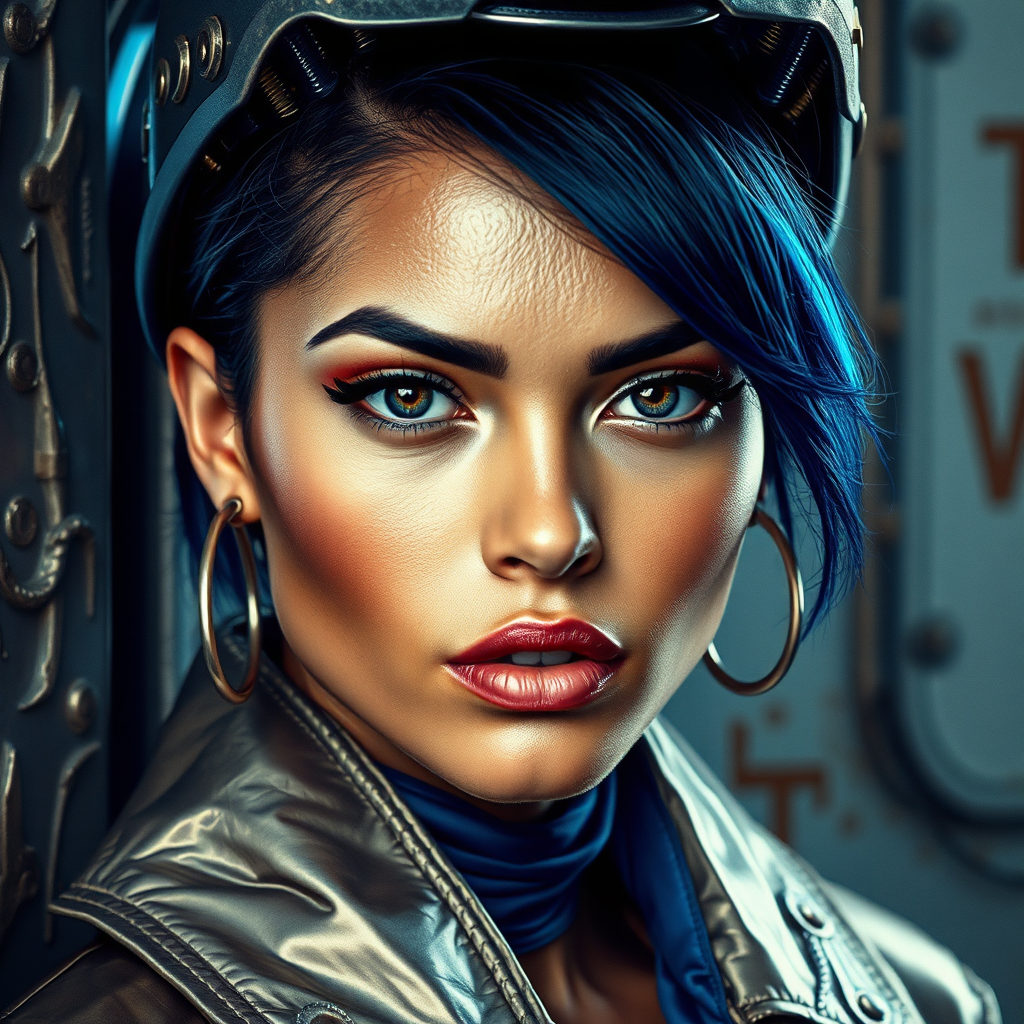 Industrial chic portrait