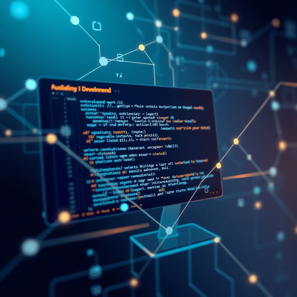 Abstract illustration of website development and management