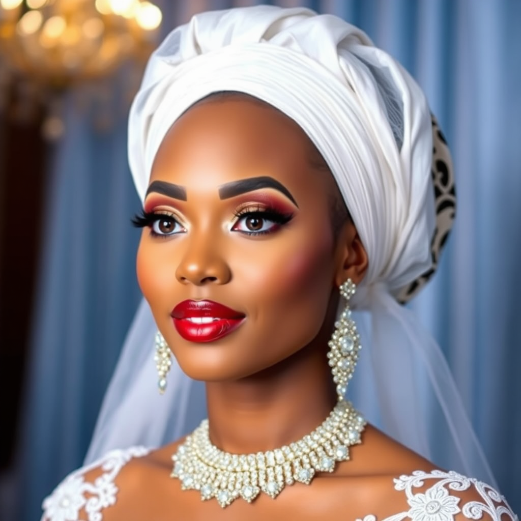 Bridal glam look