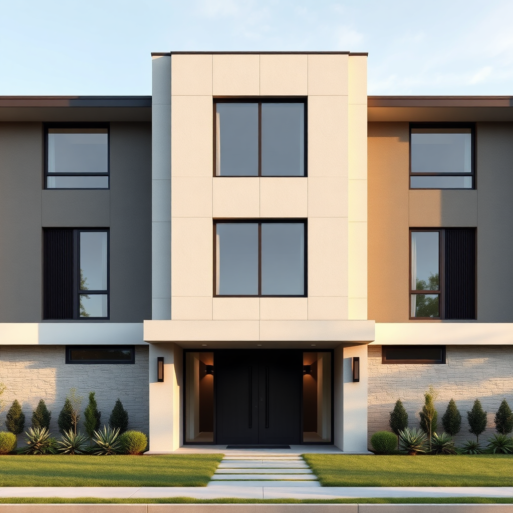 Premium residential architecture with clean lines