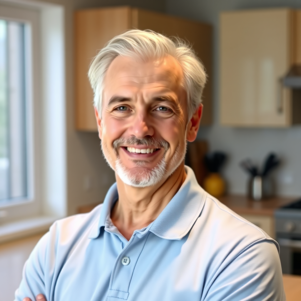 Portrait of James, senior caregiver