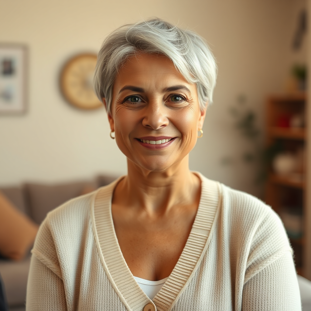 Portrait of Amina, caregiver