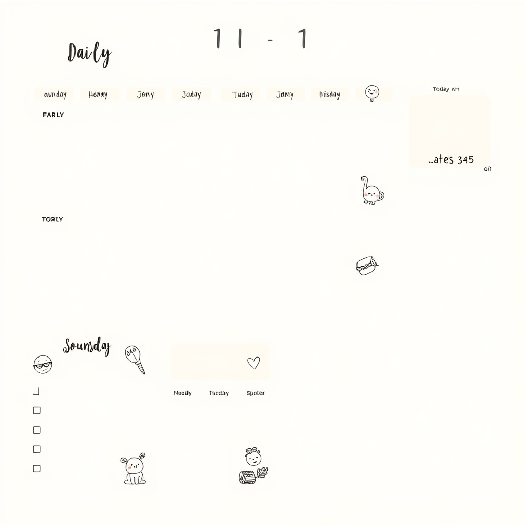 Daily Start Printables cover