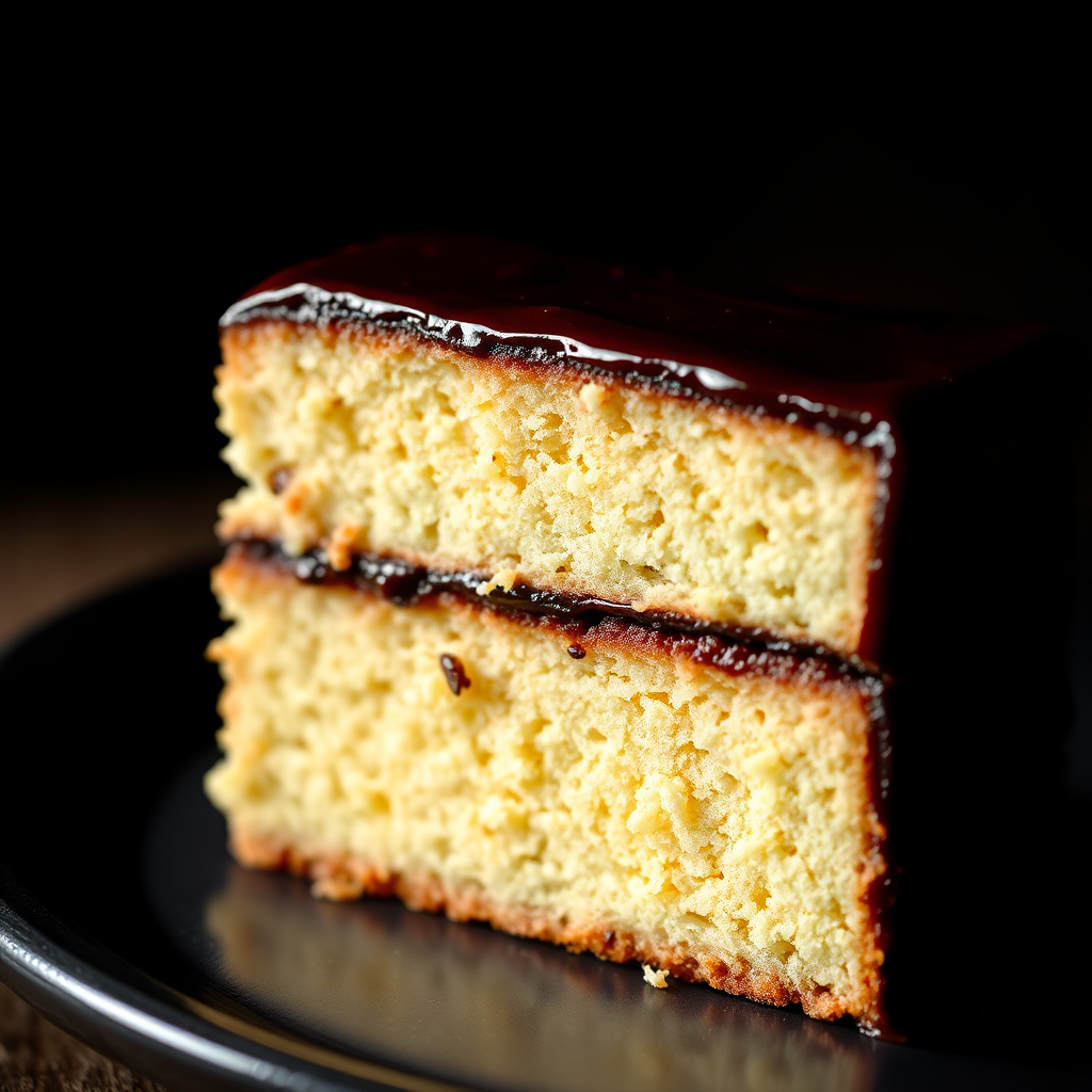 Chocolate Baumkuchen Slice