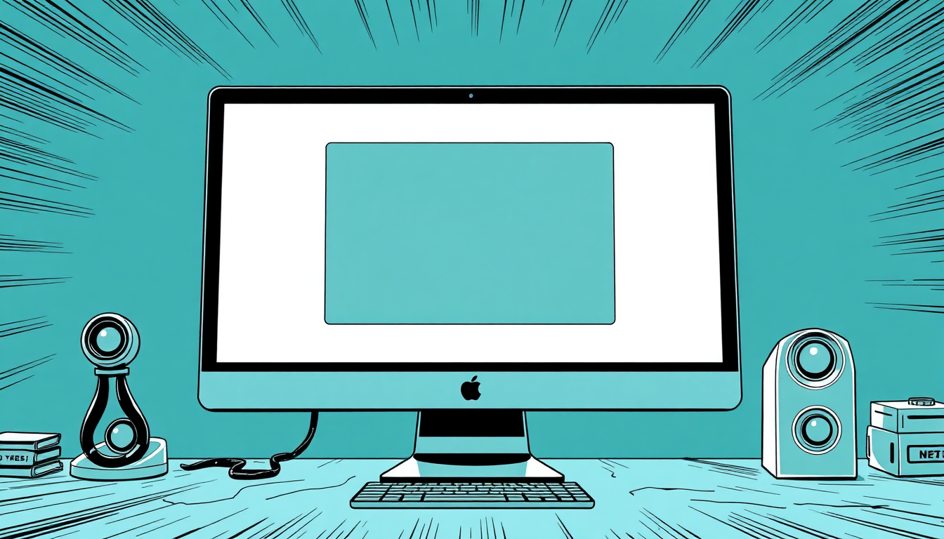 A modern office setting with a sleek computer displaying a dashboard full of analytics and AI algorithms, employees looking at the screen and discussing, futuristic holographic interfaces hovering around them.