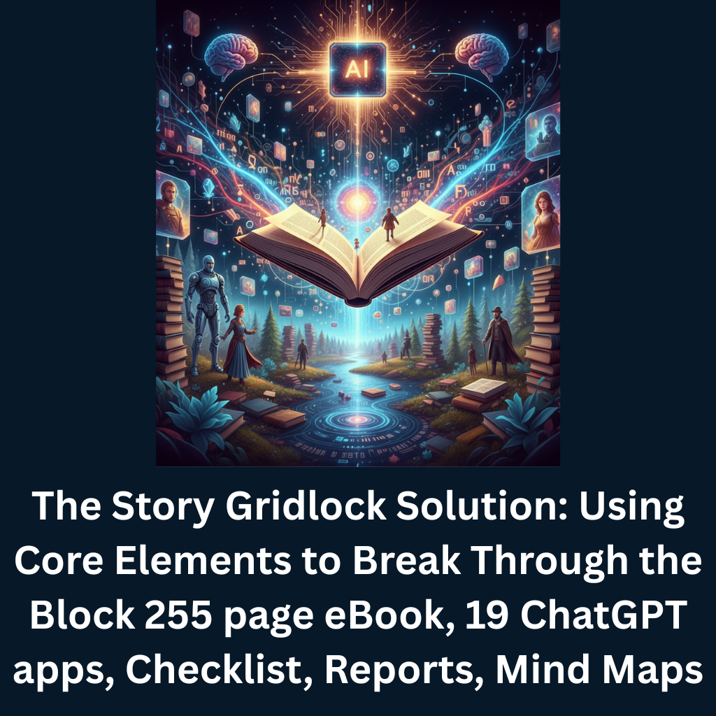 An array of stylized icons representing various AI writing tools (e.g., idea generator, plot builder, style editor). The icons should be visually distinct and appealing. 4K resolution, high quality, digital art.