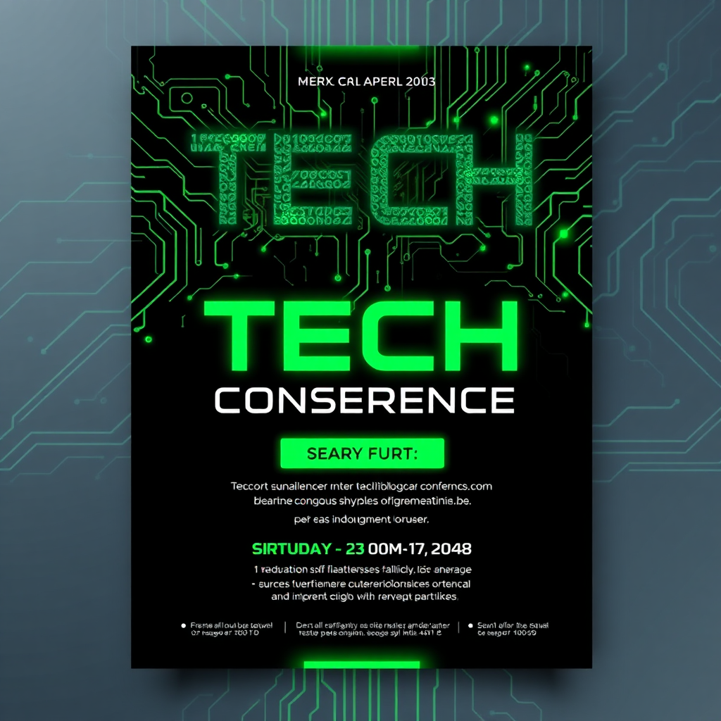 Tech Conference Flyer