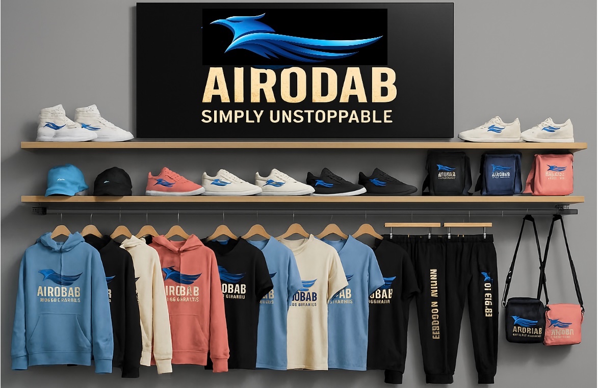 Create a photorealistic, ultra-high-quality hero image for AIRODAB, an online store specializing in products and services. The image should showcase a vibrant, diverse array of products elegantly arranged on sleek digital displays. Consider elements like cutting-edge gadgets, essential tools, and lifestyle items. The composition should be clean and modern, with a focus on highlighting the quality and variety. Utilize soft, diffused lighting to create a warm and inviting atmosphere. The color palette should be vibrant yet balanced, incorporating a mix of primary and secondary colors. Capture the scene from a slightly elevated angle to give a sense of overview and abundance. Pay attention to texture details, ensuring that each product appears realistic and tactile. The environment should be a stylized, minimalist setting that doesn't distract from the products. Add subtle digital overlays or graphical elements to reinforce the online store concept. Inspired by the visual style of Apple product showcases and high-end e-commerce photography. Render in 8K resolution with hyperrealistic detail.