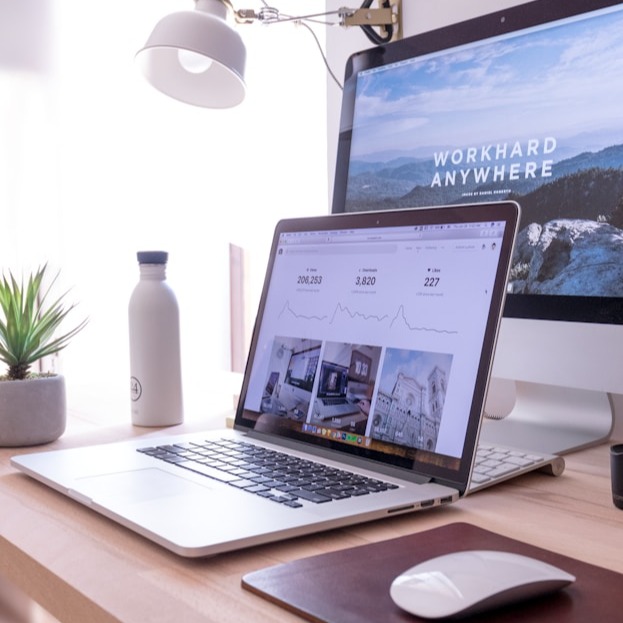 A user installing a PWA directly from a website with a single click. The installation process is quick and seamless, with a progress indicator providing clear feedback. The environment is clean and modern, symbolizing the app's ease of use.