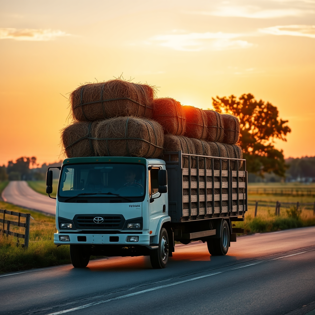 A close-up, photorealistic image of a basket filled with fresh produce from FAZENDA NAYANAF, including hay, sweet potatoes, and other seasonal products. Focus on the freshness and quality of the products. The image conveys a sense of abundance and flavor. 4k resolution.
