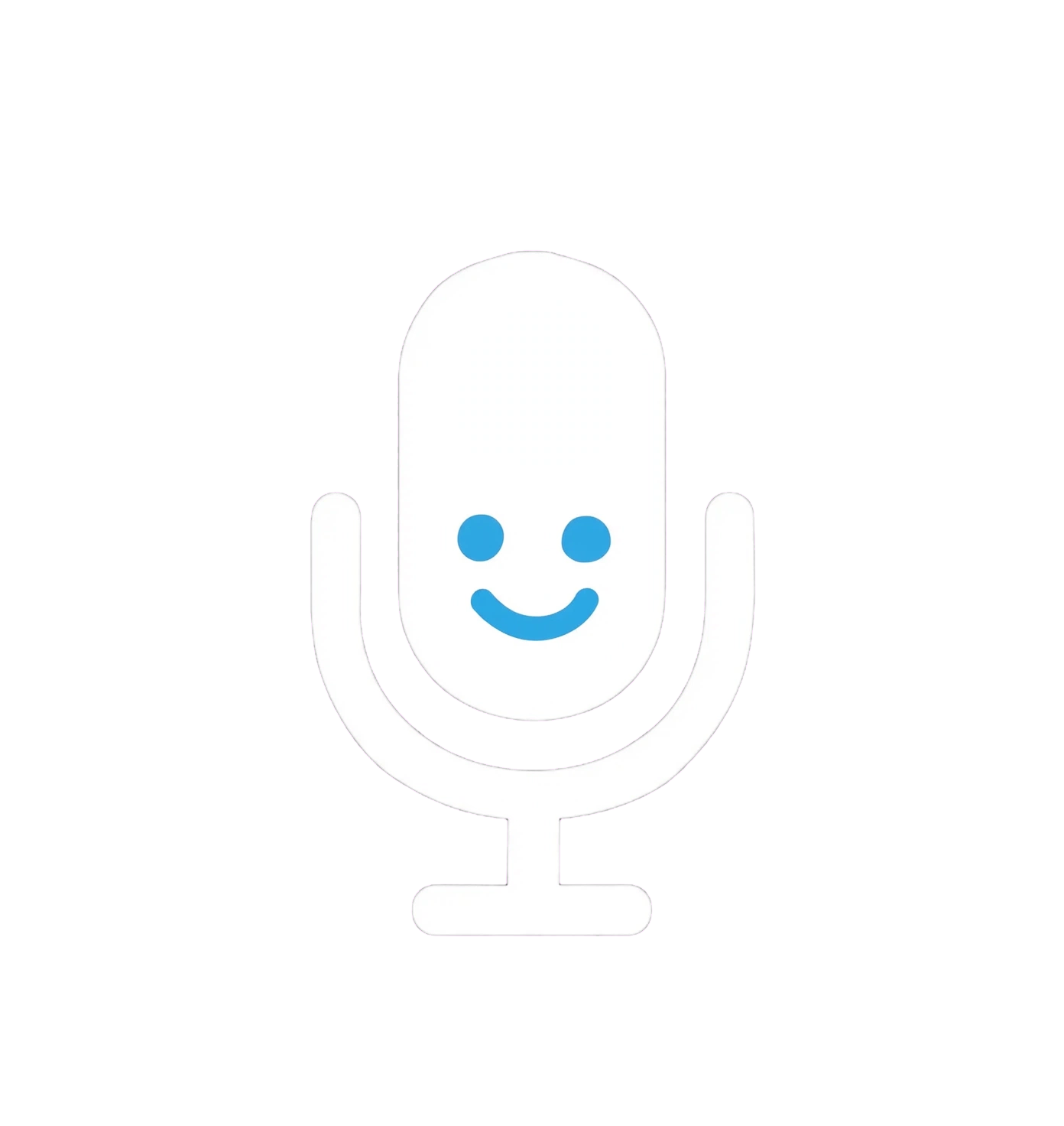 Mic with smiley face
