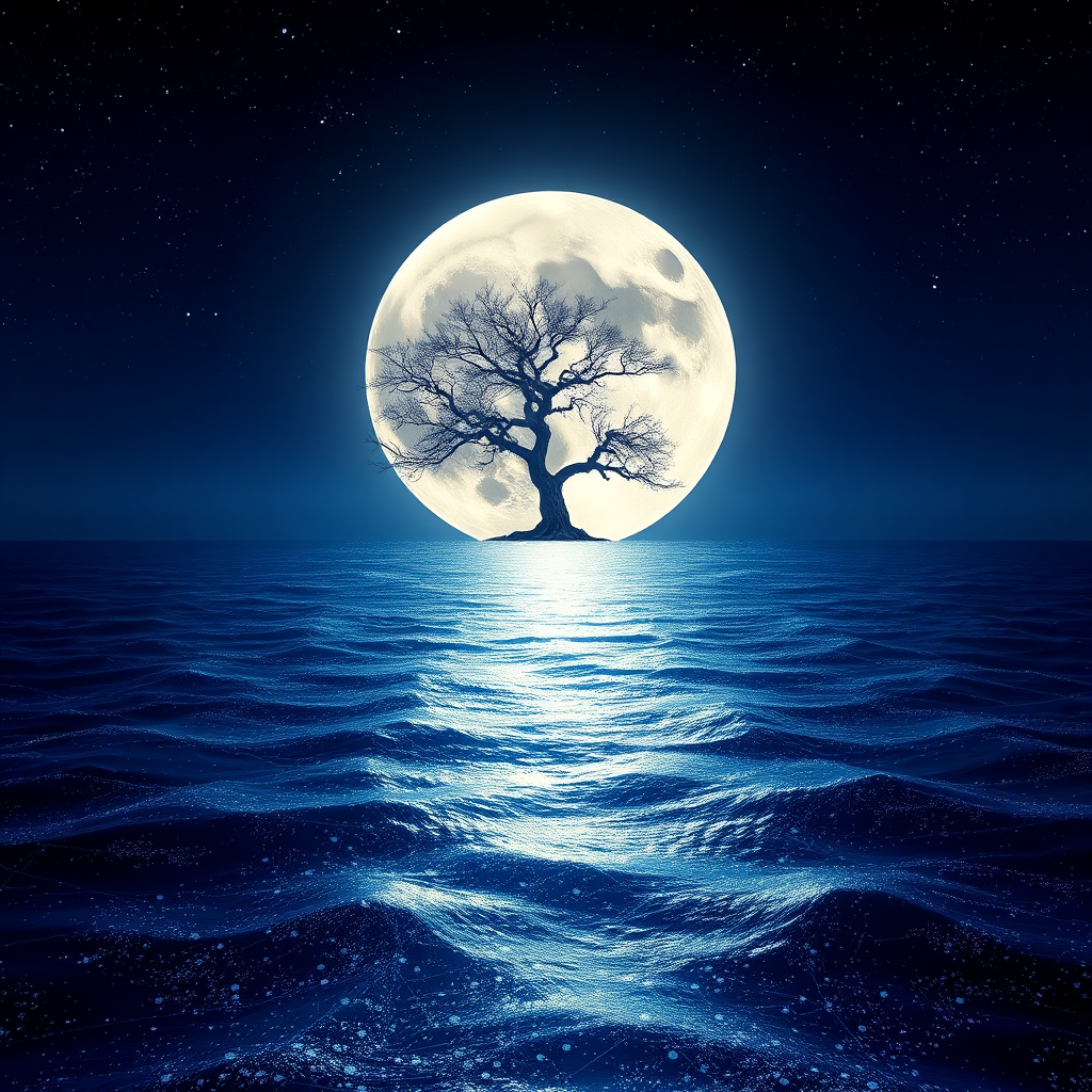 A stylized, yet high-quality 4K image depicting a group of diverse individuals collaborating around a holographic projection of a winding, moonlit trail. The individuals are animated with expressive, thoughtful gestures. The holographic trail leads to a shining city in the clouds, symbolizing the potential of digital creation. The color palette incorporates warm oranges, yellows, and cool blues, creating a balance of human connection and technological innovation. The camera angle is a medium shot, focusing on the interaction and collaboration. The environment should feel modern and creative, with subtle hints of natural elements. This represents the blend of technology, creativity, and human emotion that defines Moon Trail Publishing. Stylized, warm lighting.