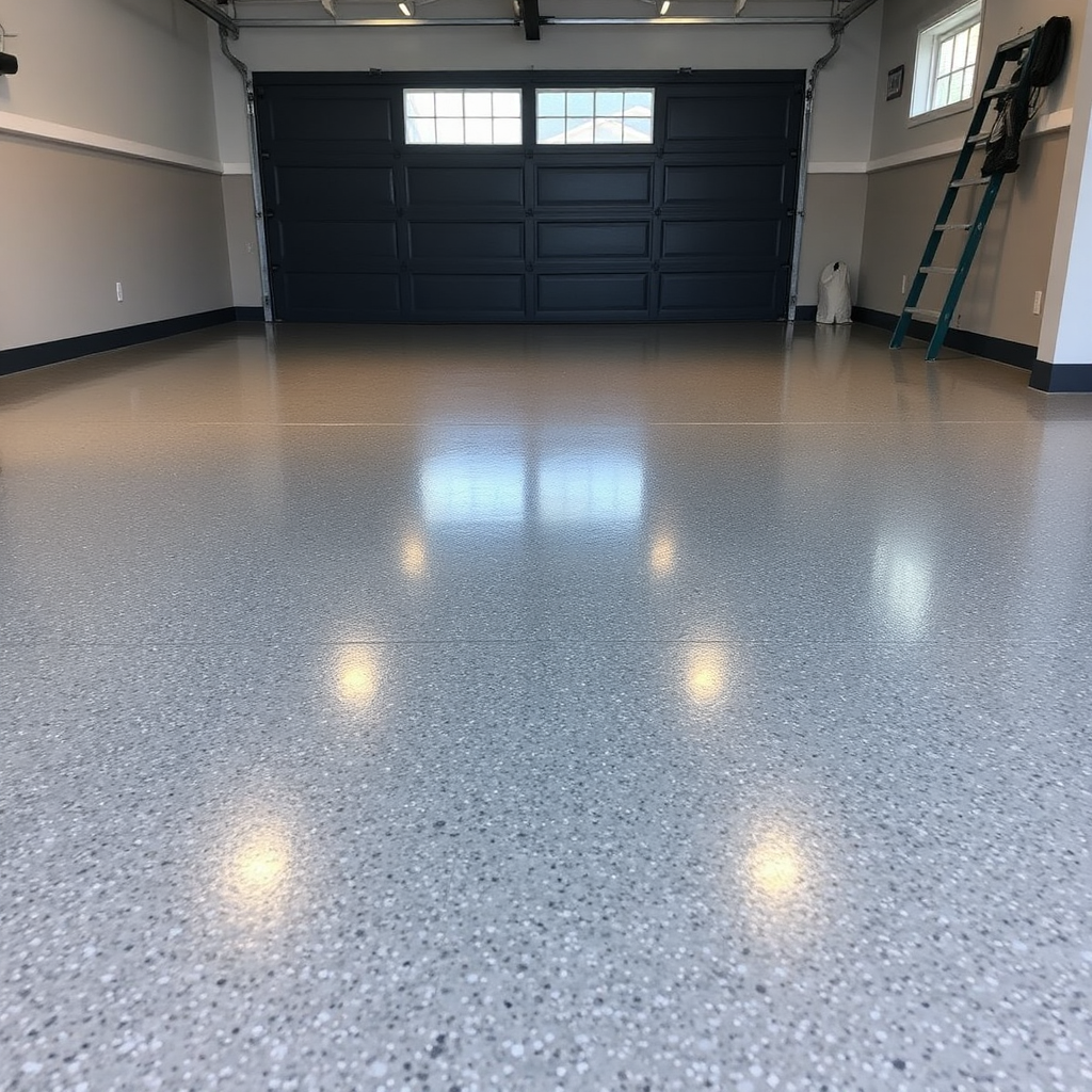 Epoxy garage floor example