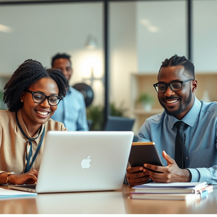 Depict a team of IT professionals remotely monitoring a client's network infrastructure. Show various screens displaying real-time data and security alerts, highlighting the proactive nature of managed IT support. Use a modern and professional color scheme. 4K resolution.