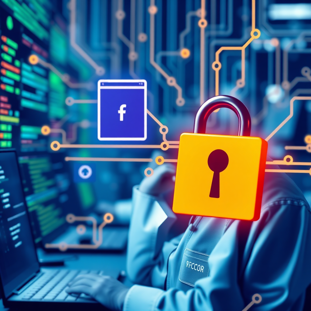 Visualize a detailed cybersecurity audit report with charts, graphs, and security scores. Include a magnifying glass hovering over a network diagram, symbolizing the thoroughness of the audit. The color scheme is professional and data-driven, with a focus on clarity and insights. 4K resolution.