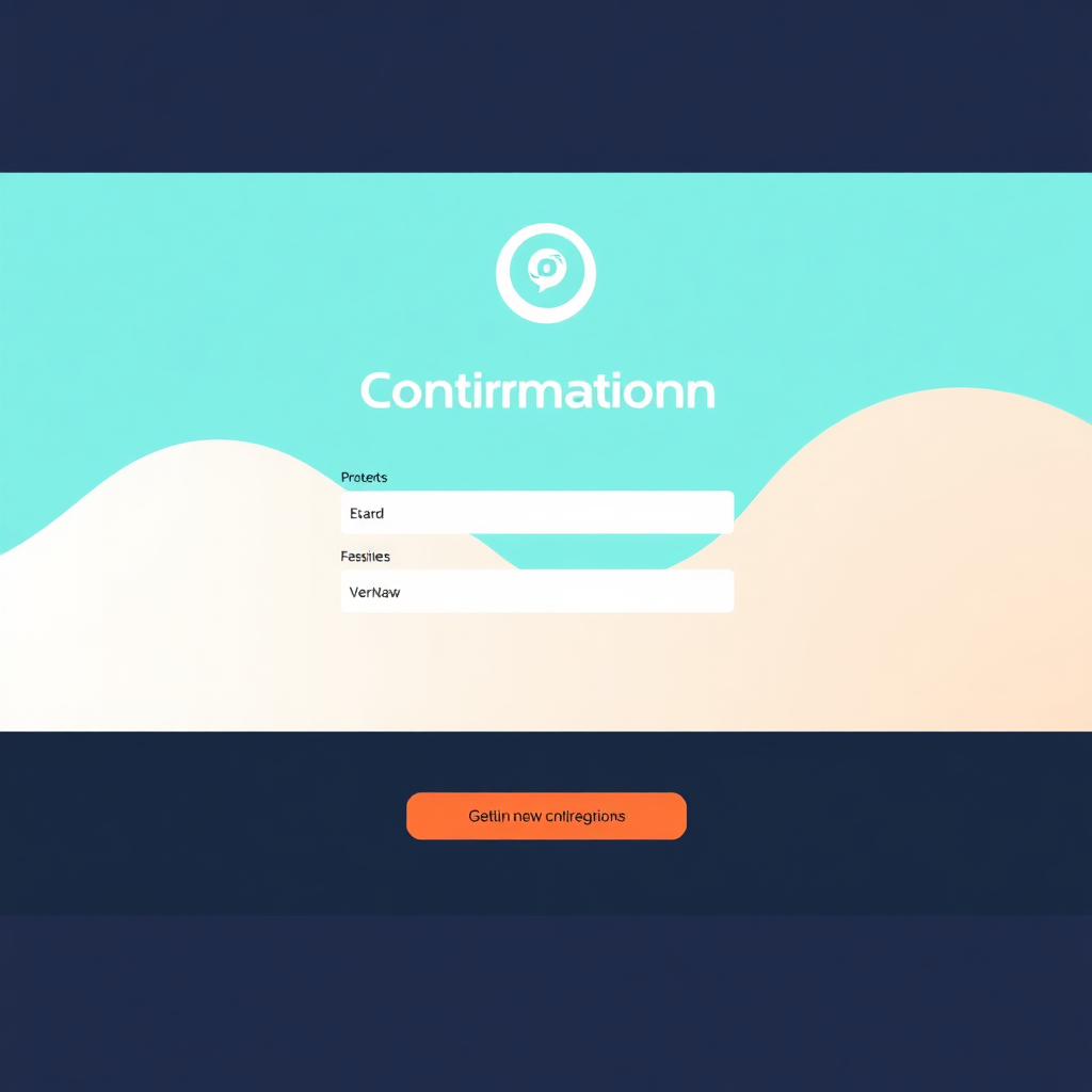 A confirmation page that seamlessly integrates with the overall brand identity of Online Net Sites. The color scheme, typography, and logo are consistent with the main website. The design is modern and professional, reflecting the brand's values and aesthetic. Subtle brand elements, such as a unique icon or a custom illustration, are incorporated into the page design. The overall effect is a cohesive and recognizable brand experience. Technical specs: 8K resolution, digital illustration, focusing on brand integration.