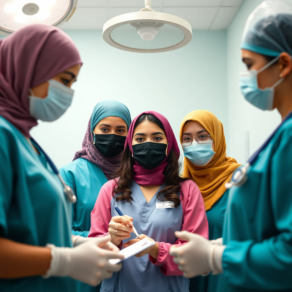 Stylized image of a diverse team of medical professionals collaborating in a bright, modern clinic. Emphasis on teamwork and expertise. Soft lighting.