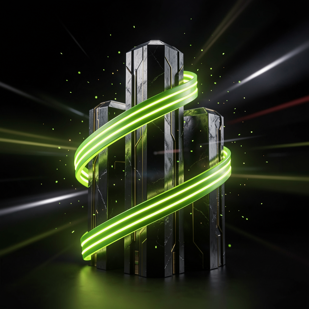 3D Abstract Monolith Concept Artwork
