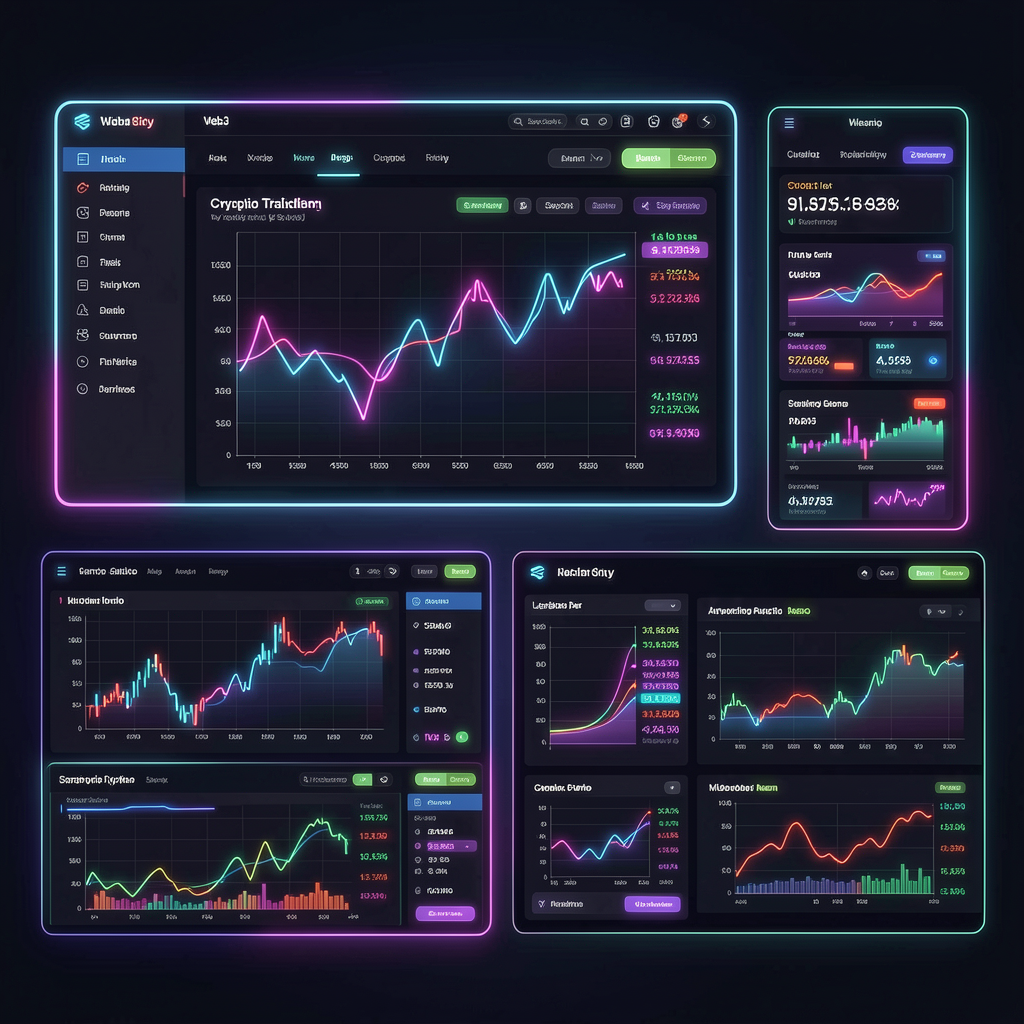 Web3 Advanced Interface Presentation Mockup