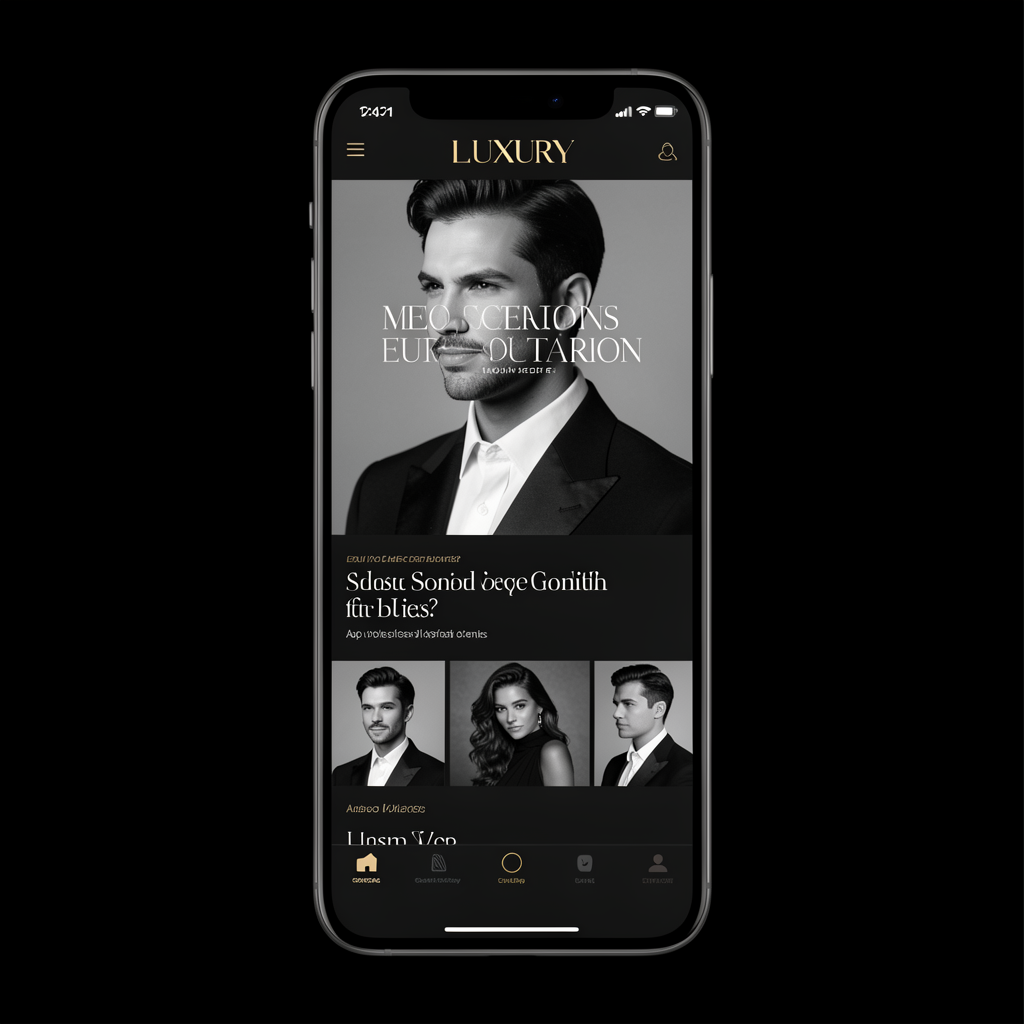 Luxury Brand Mobile Presentation Mockup