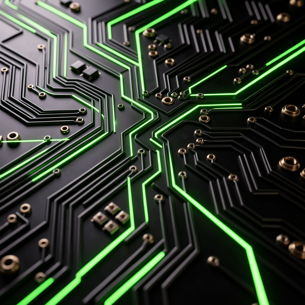Technological Abstract Circuitry Graphic
