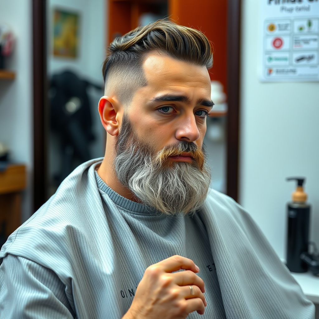 Photorealistic image, 4K resolution. A close-up of different beard styles ranging from a subtle stubble to a full, well-maintained beard. Each beard is showcased on a different model with varying skin tones and facial features to demonstrate the diversity and versatility of beard styles. The lighting is meticulously controlled to highlight the texture, shape, and definition of each beard. The background is a simple, neutral tone to avoid distraction. The overall feel is informative and visually appealing.