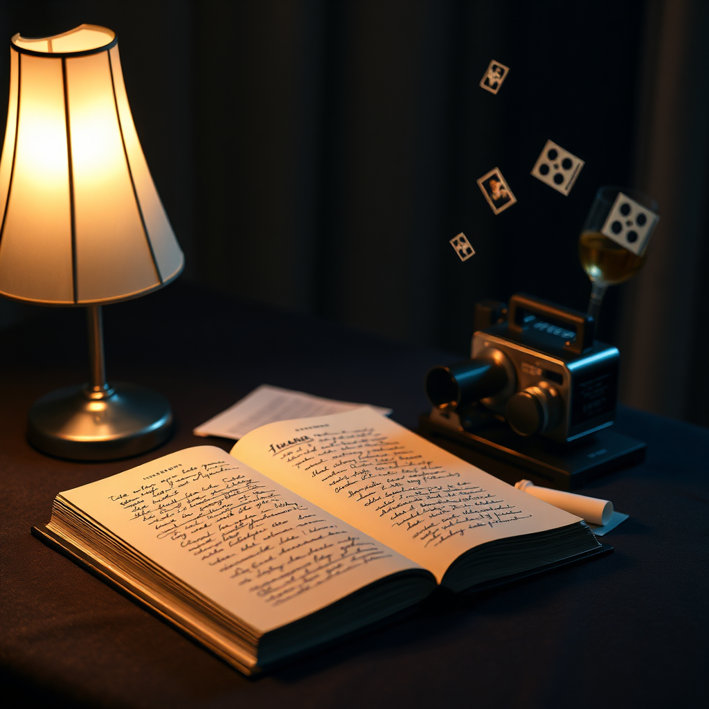 Storytelling table with projector