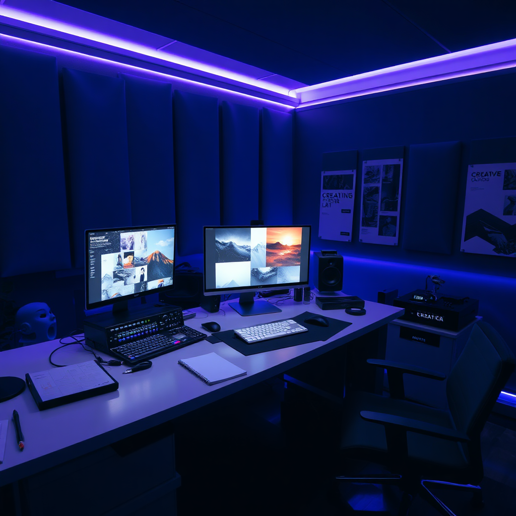 Creator studio workspace
