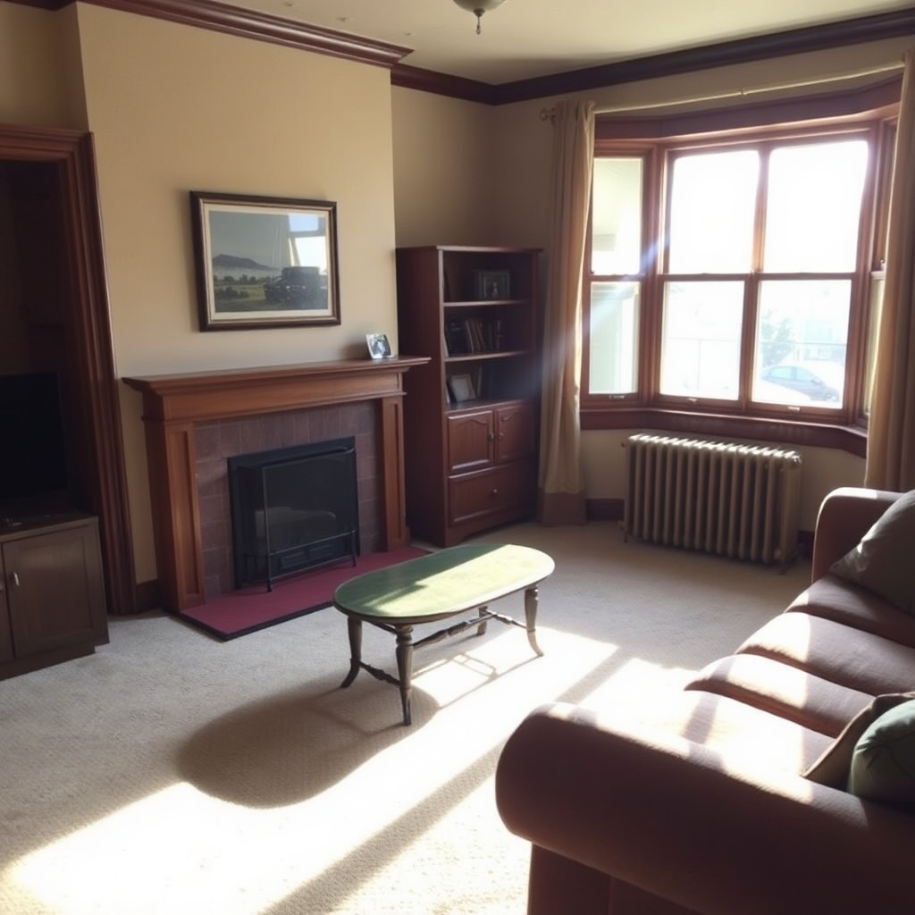 Living room of a house sold without agent commissions