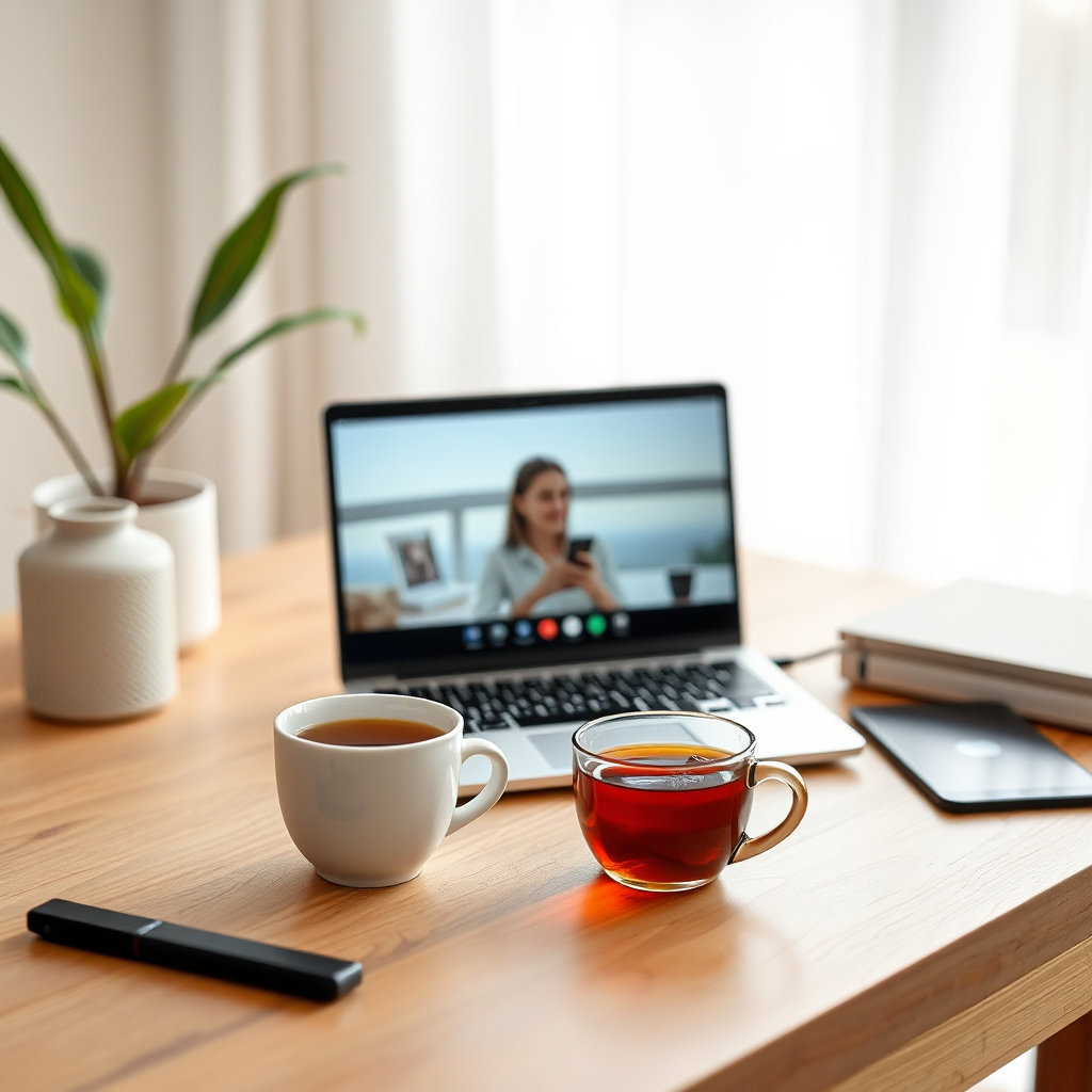 Virtual therapy session setup