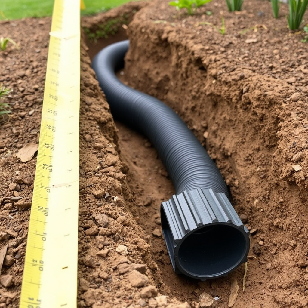 Outdoor drain replacement and ground work