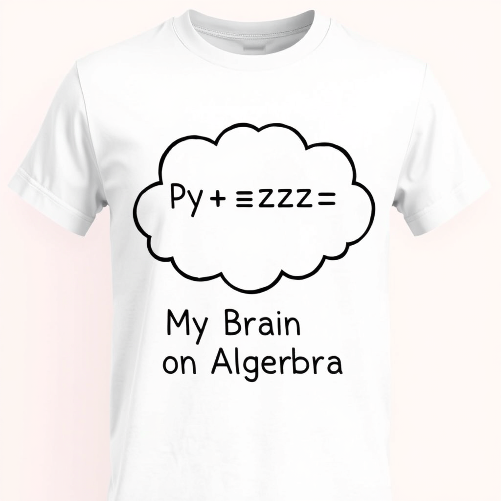 My Brain on Algebra t-shirt