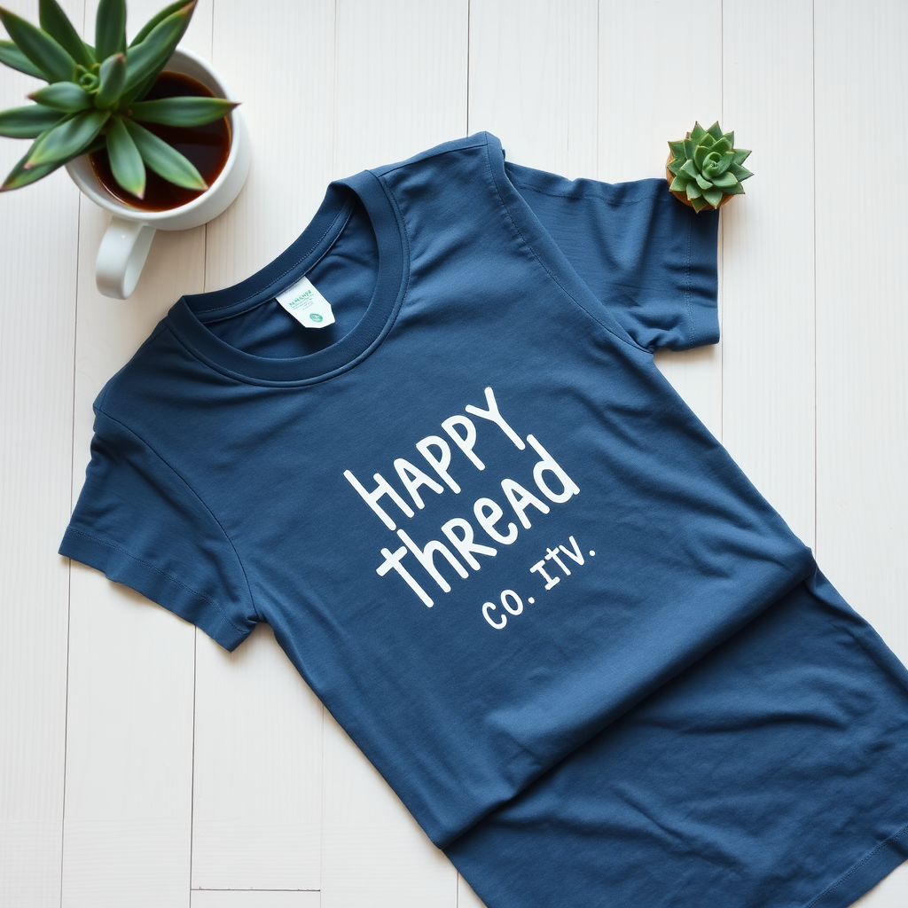 Instagram post flat lay of t-shirt