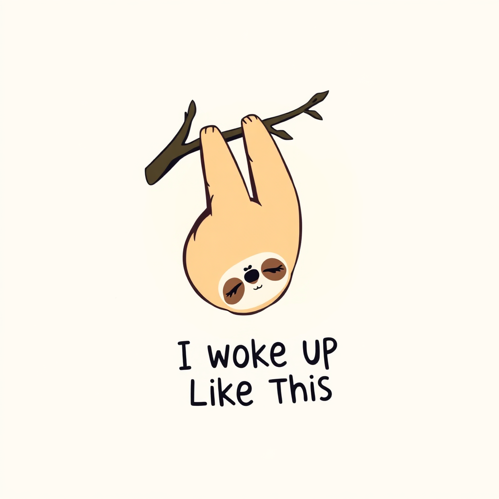 Sleepy sloth t-shirt