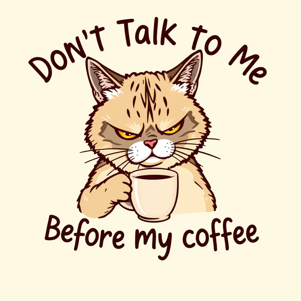 Grumpy cat coffee t-shirt