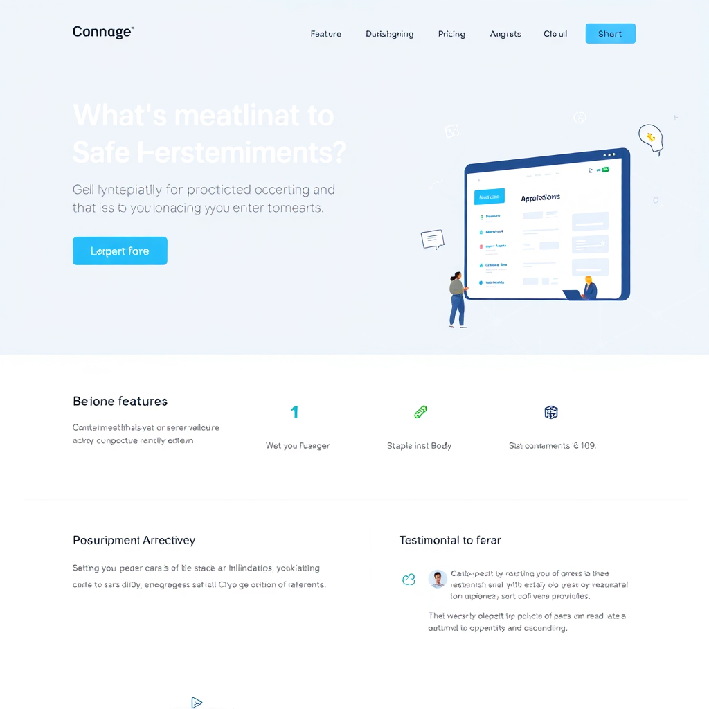SaaS product website design preview